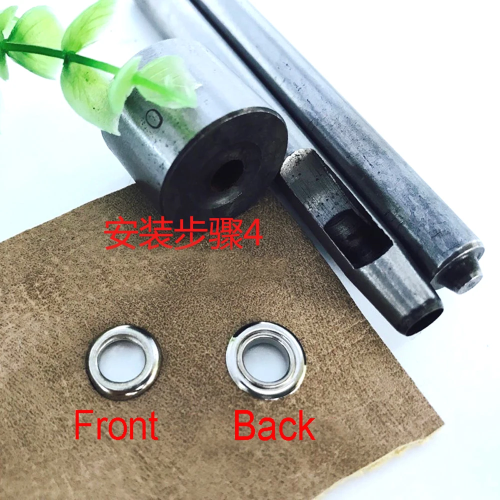 20pcs Gold Double Sided Brass Eyelets 4/4.5/5/6/8/10mm Leather Craft Grommet Clothing Bags Repair