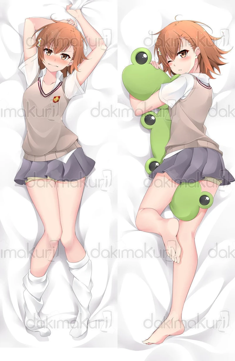 Dakimakura Anime Misaka Mikoto（Toaru Kagaku no Railgun）Double-sided Print Life-size Body Pillow