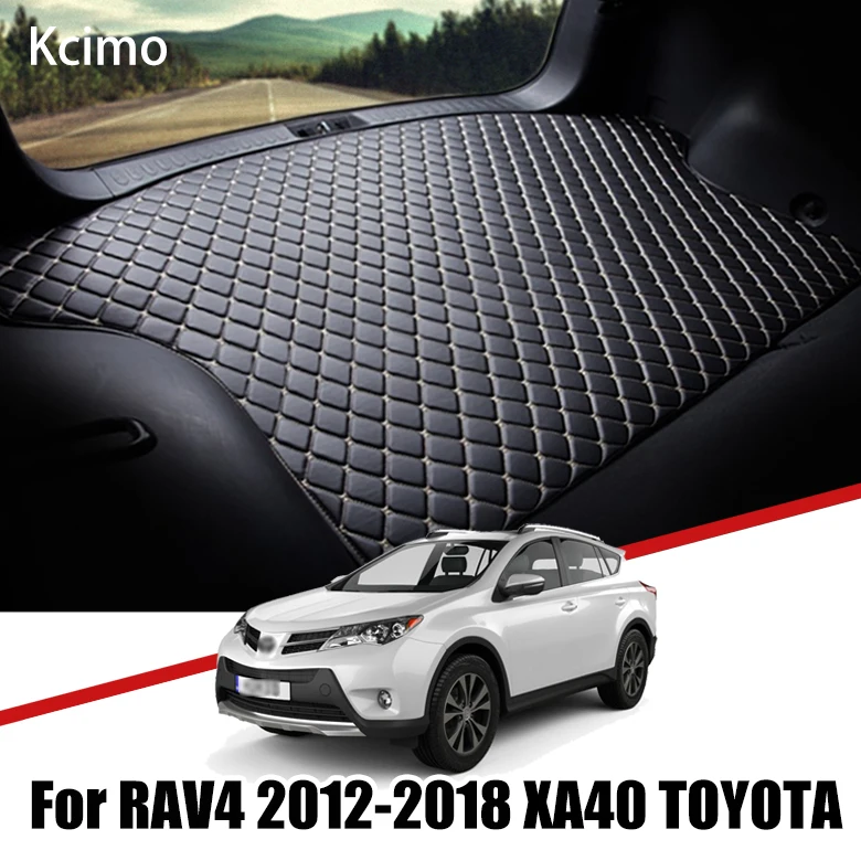 

Leather Car Trunk Mat For Toyota RAV4 2012-2018 Trunk Boot Mat XA40 Cargo Tray Slip Rear Cover Pad