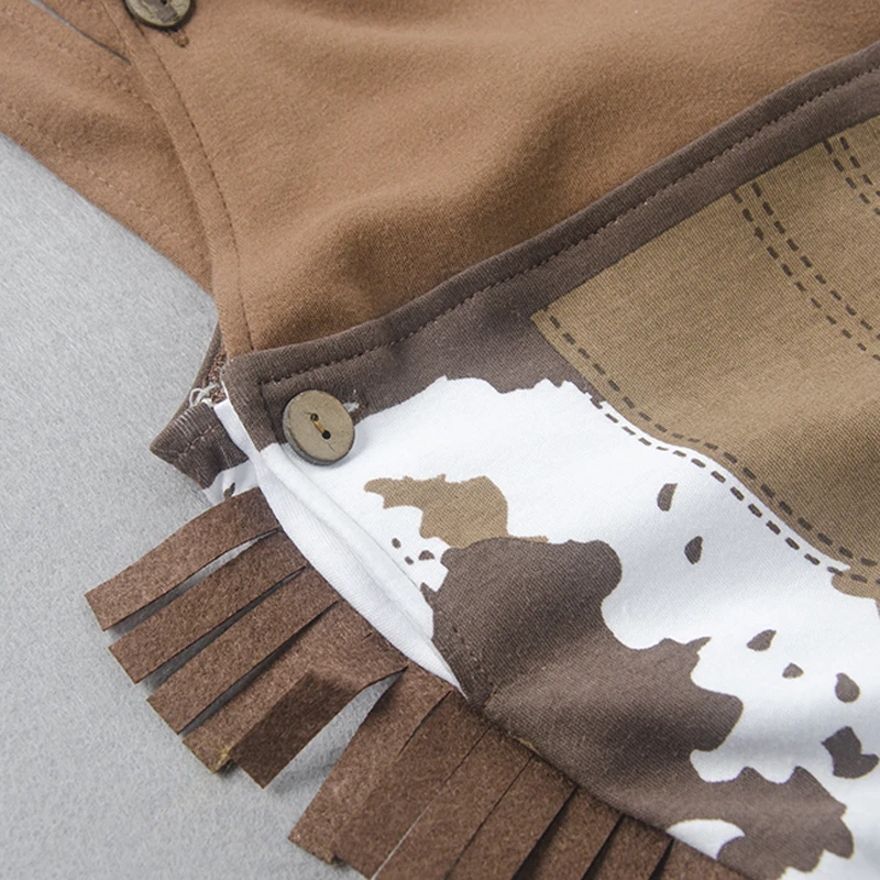 Umorden vaquero vaca niño disfraz mamelucos para bebés niños pequeños niños Halloween Navidad fiesta de cumpleaños Cosplay vestido de lujo