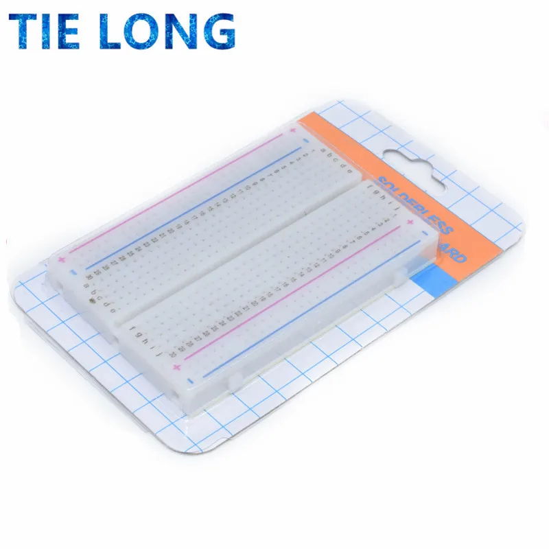 400 puntos de conexión sin soldadura, placa de pruebas PCB de 8,5 CM x 5,5 CM, Mini Protoboard de prueba Universal, placa de pan artesanal, placa de circuito de prueba de autobús