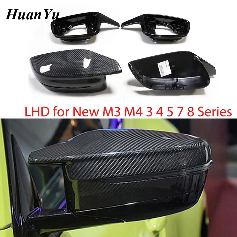 

4 шт./компл. LHD Φ M Look for BMW G20 G30 G82 G80 боковые двери заднего вида, колпачки из углеродного волокна 2019 2020 2021 +