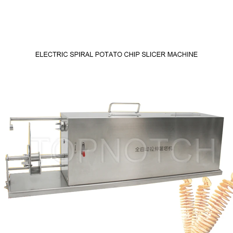 Spiral Potato Cutter Machine Automatic Electric French Fries Tornado Slicer Twister Spiralizer Maker