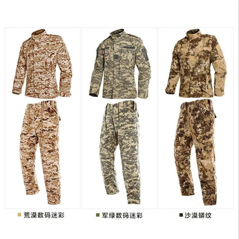 Training ACU Camouflage Tactical Uniform Combat Suit Battlefield Clothes Men's Airsoft Paintball Hunting Clothing