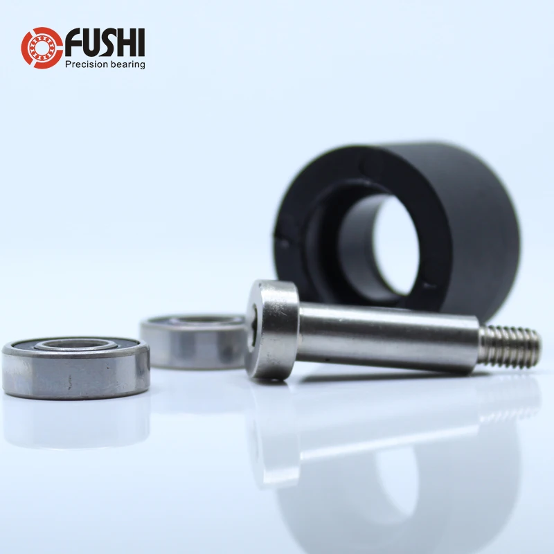 

PU 6800 bearing 10*40*30 mm Rubber-coated Driven roller conveyor belt double bearing for ATM