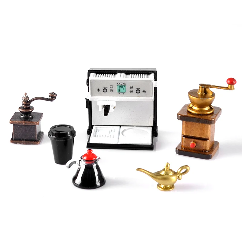 زينة ماكينة القهوة الرجعية ، الحلي الصغيرة ، المقهى ، المطحنة ، نموذج القهوة ، البوتيك