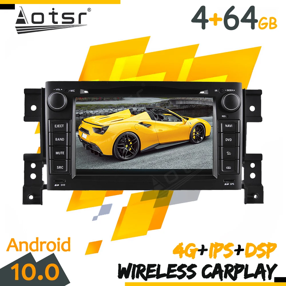 Android Tape Radio Recorder Car For Suzuki Grand Vitara 2005-2012 GPS Navi Multimedia Player Stereo Autoradio Carplay Head unit