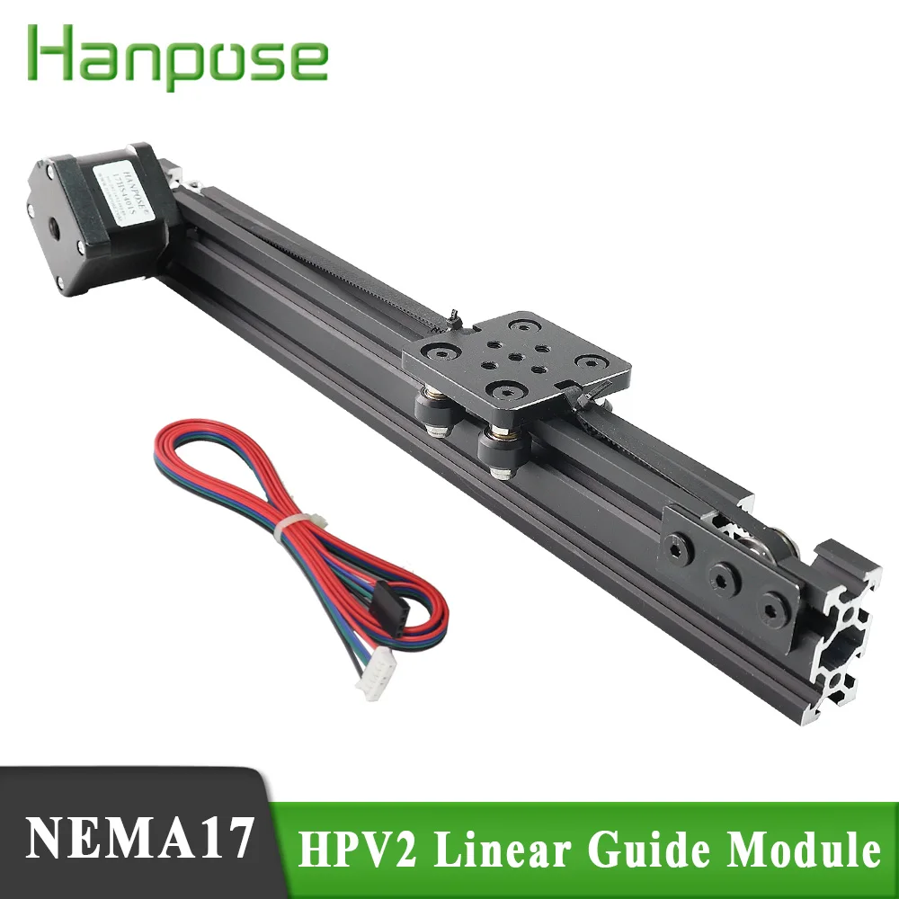 Openbuilds HPV2 Mini V linear actuator Effective travel Linear module with NEMA17 17hs3401S stepper motor for Reprap 3D printer