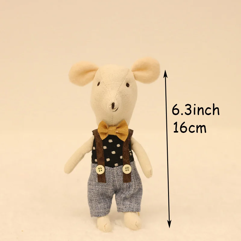 Mouse stuffed animals kids birthday gifts cute mice plush doll house 22 style toys christmas presents