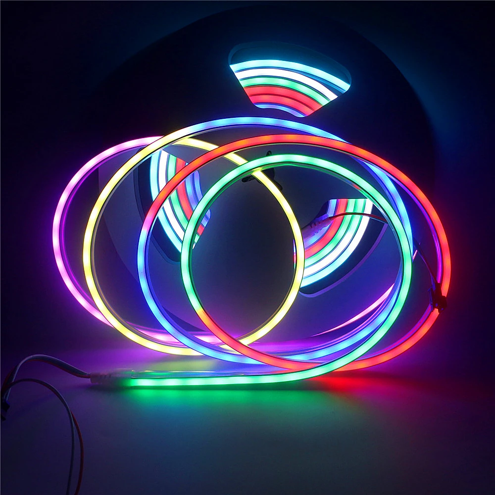 

5m 5050 RGB Led Neon Pixel Rope DC 12V WS2811 Silicon Tube IP65 Waterproof 60leds/m Neon Strip Light Tape For Home Bar KTV Store