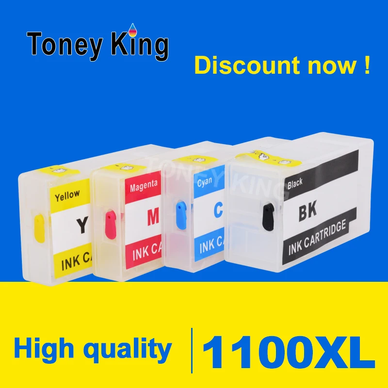 

Toney King PGI-1100 Refillable Ink Cartridge For Canon MAXIFY MB2010 MB2110 MB2710 Printer