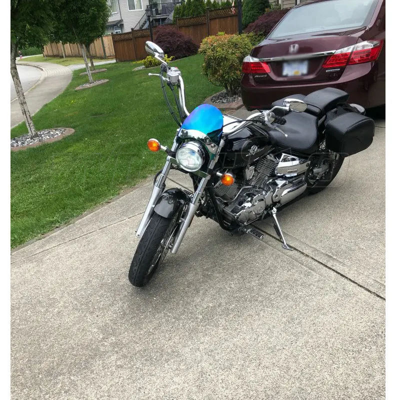 Windshield Windscreen For 1996 - 2014 Honda Shadow ACE Spirit  RS VT 1100 750 C C2 VT1100 VT750 VT750RS Front Fork Screen