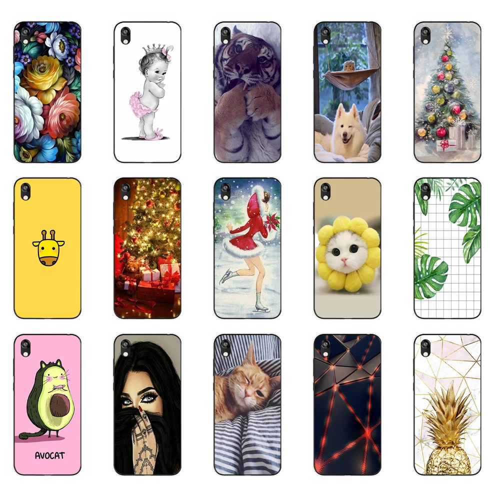 case fot honor 8S prime Case cover Soft TPU fundas on For Huawei Honor 8S KSE-LX9 Honor8S 8 S Cover 5.71'' coque bumper cute 2