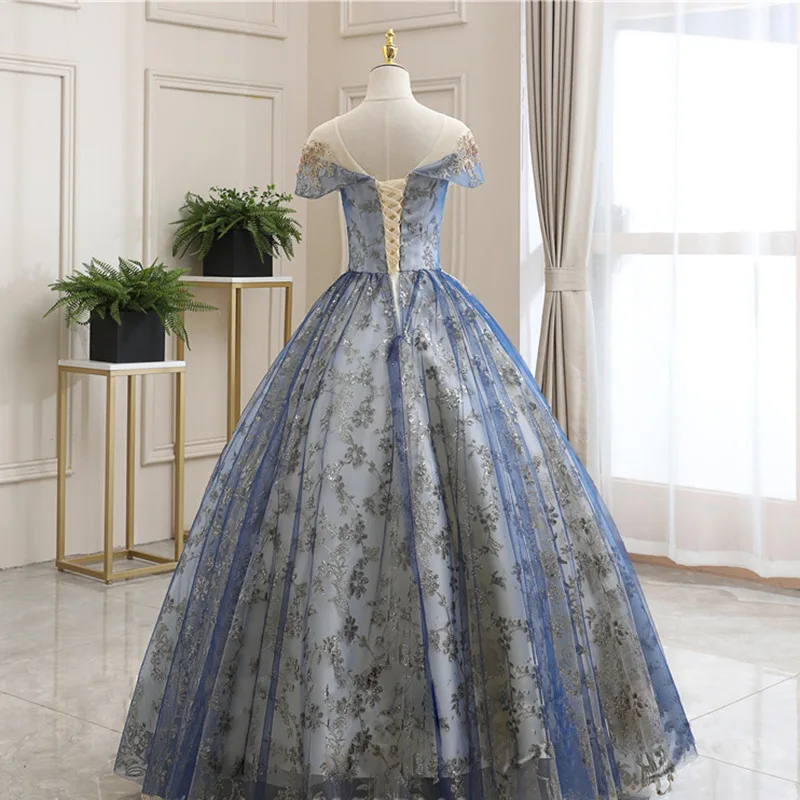 Gryffon Vestidos Quince anera Kleider Party kleid klassisches Ballkleid Vintage Spitze glänzend Ballkleid Robe de Bal Plus Size