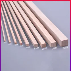 25cm Square Wood Stick Architecture Wood Rod for Kite Airplane Model Building Kits Wooden Craft Supplies Construction Material