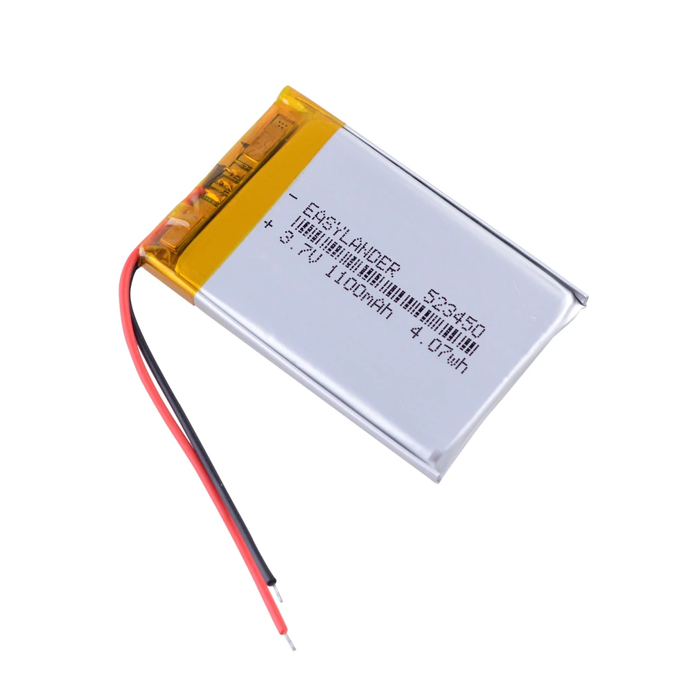 503450/523450 3.7V 1000mAh polimerowy akumulator litowy ph2. 0 2pin do smartfona GPS MP5 akumulator litowo-jonowy