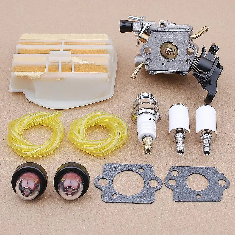 Carburetor Air Fuel Line Filter Kit For Husqvarna 445 450 445E JONSERED CS2245S 506450401 ZAMA C1M-EL37B CARB Chainsaw 506450401