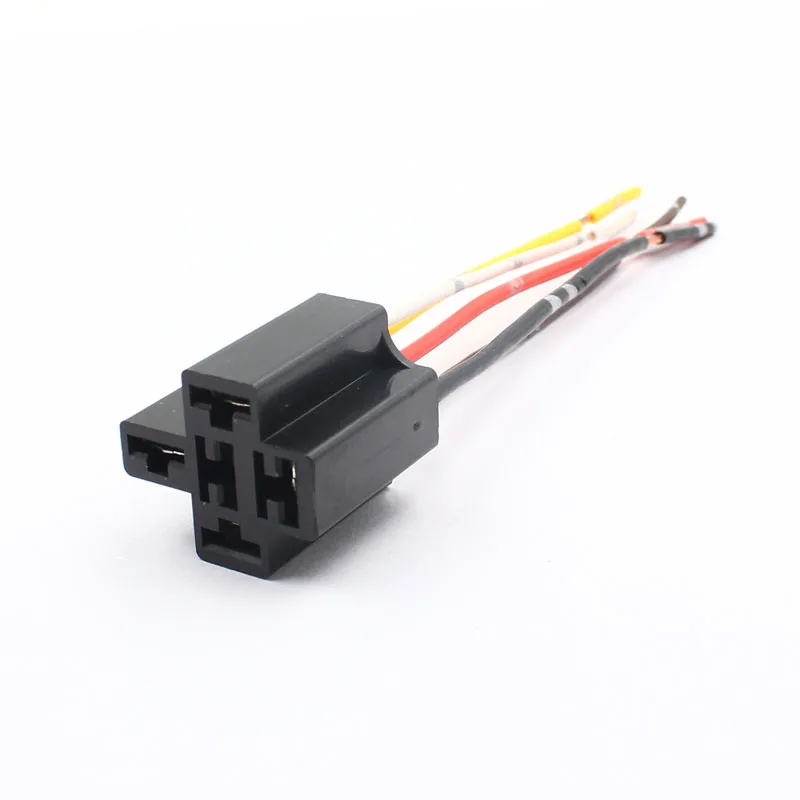 

Universal 1PC Automobile Car Truck Relay Wiring Harness Socket 4 5 Pin 5 Wire Adapter Plug Relay Holder Connector