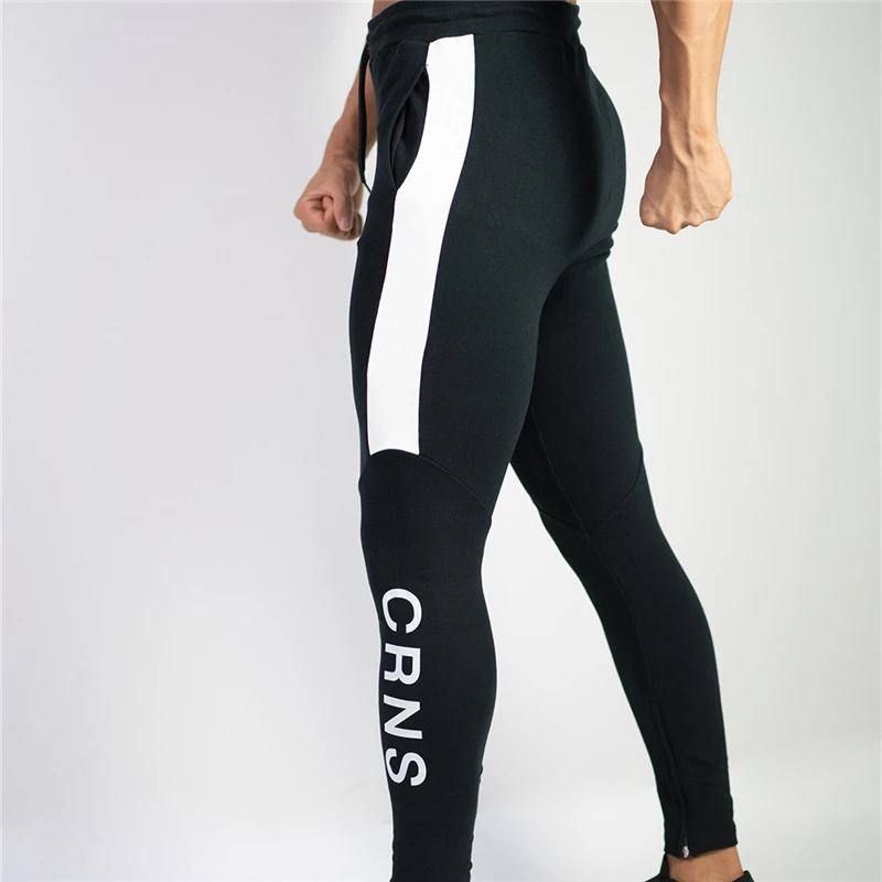 

2020 New men's gyms fitness training track pants male cotton bodybuilding training jogging trousers jogging sweatpants