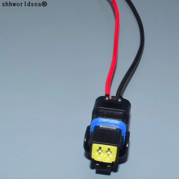 worldgolden 2 Pin/Way Female Light Lamp Connector Water Temperature Sensor Plug With Wire Pigtail For Renault Peugeot Citroen
