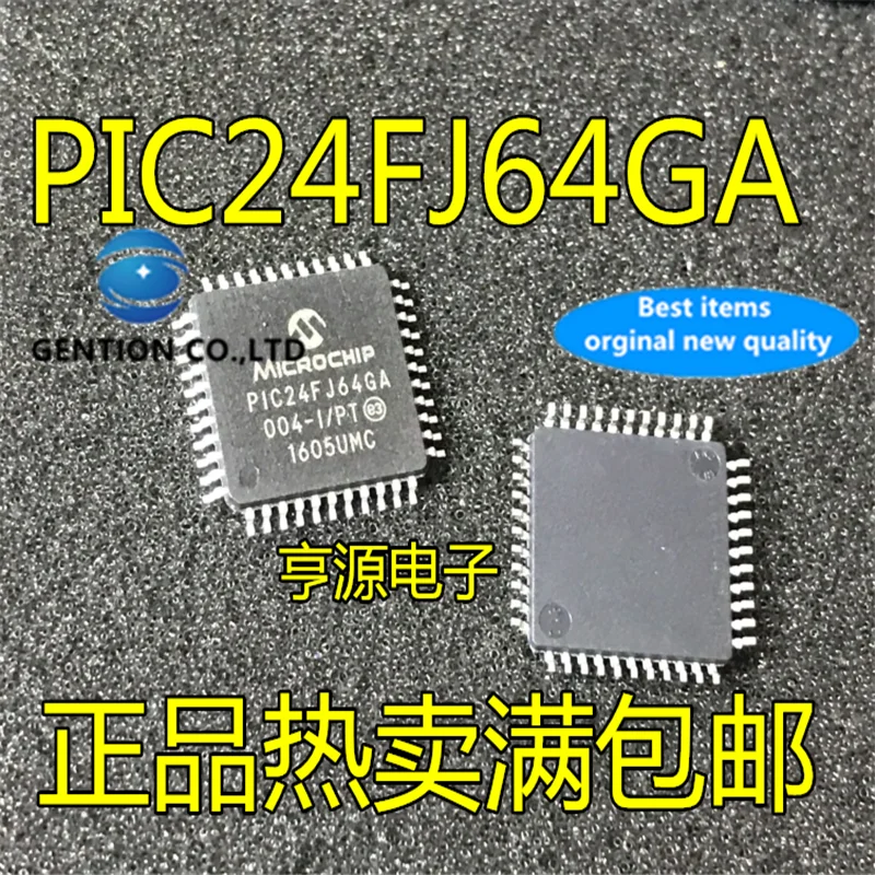 

5Pcs PIC24FJ64GA PIC24FJ64GA004-I/PT TQFP44 in stock 100% new and original