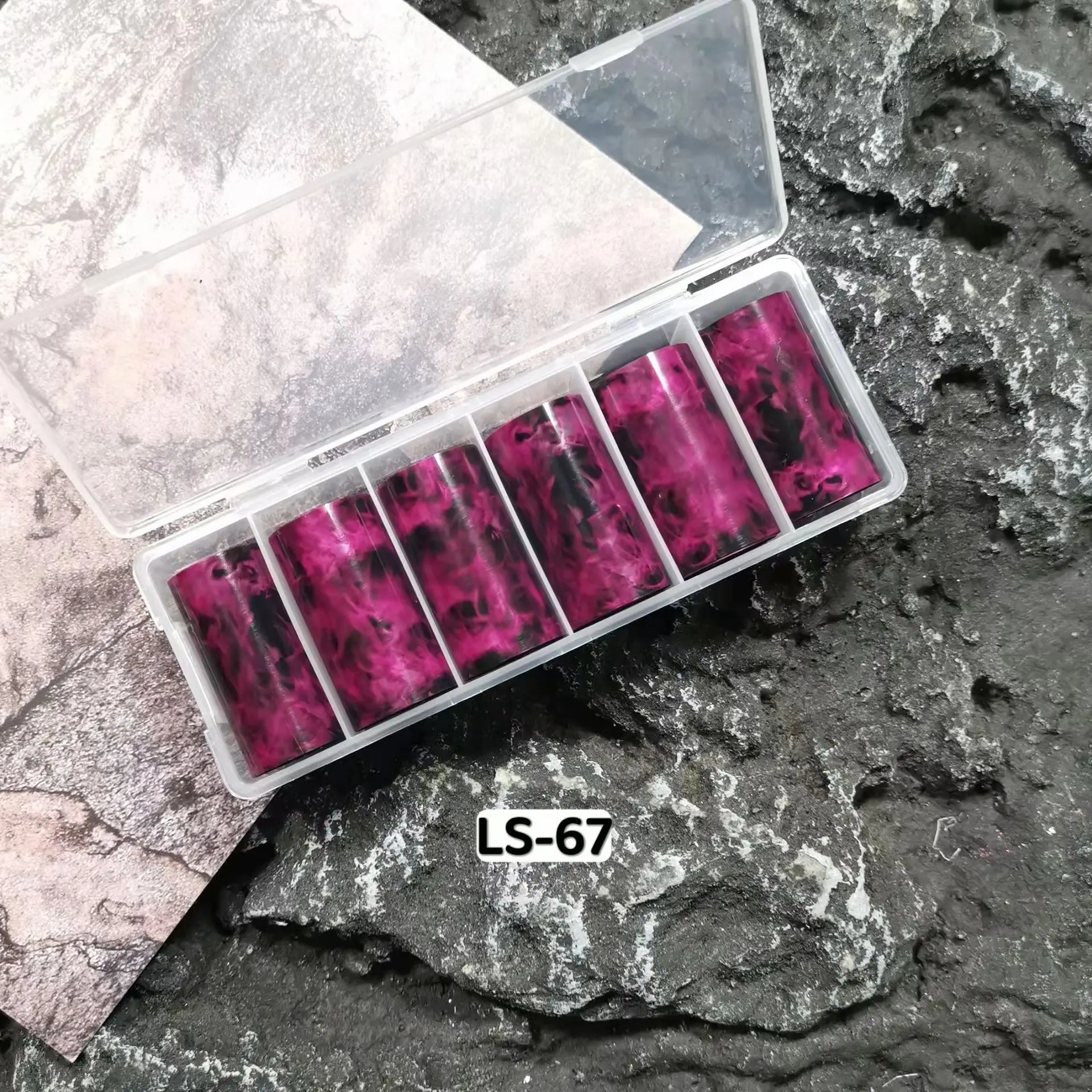 6 لفات من رقائق الأظافر لهب لنقل الورق ملصقات الفهد على شكل رقعة الشطرنج أظافر لاصقة يلتف مدقق النار مسمار الفن زينة