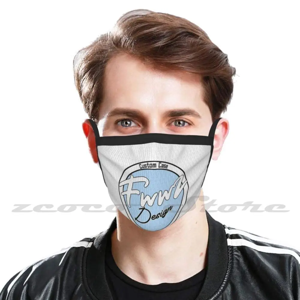 Fwwzking Design maschera panno lavabile filtro fai da te Pm2.5 bambini adulti