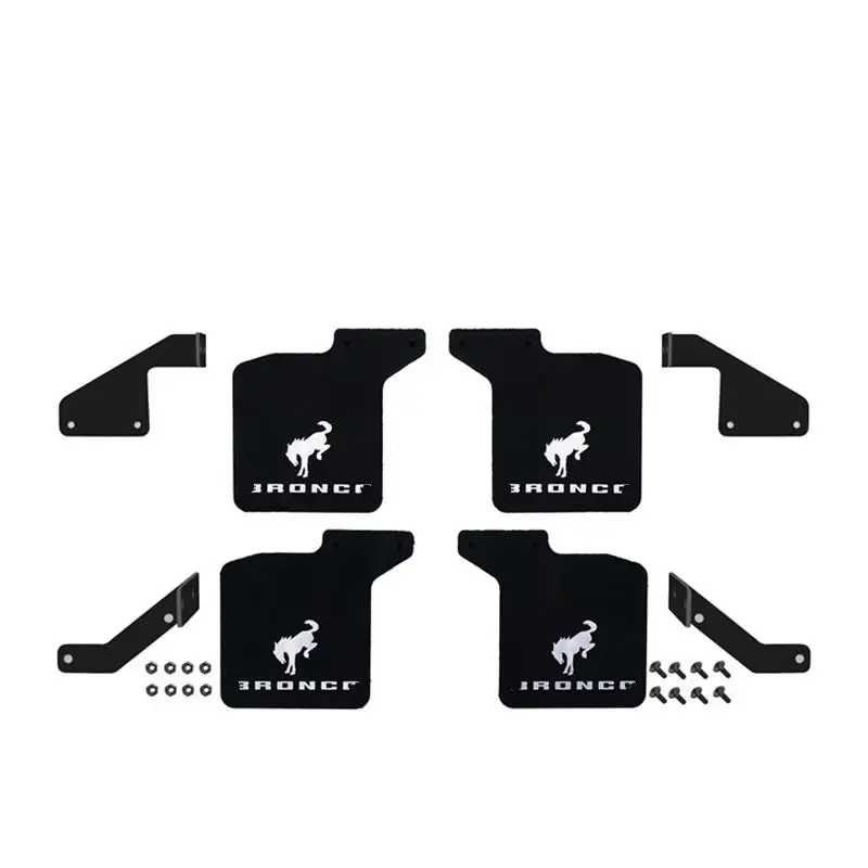 Mudflaps Metal Rubber Mudguard Fender For Traxxa Trx4 Bronco 2021 Metal Bracket Rc Car Parts Accessories Carro De Control Remoto