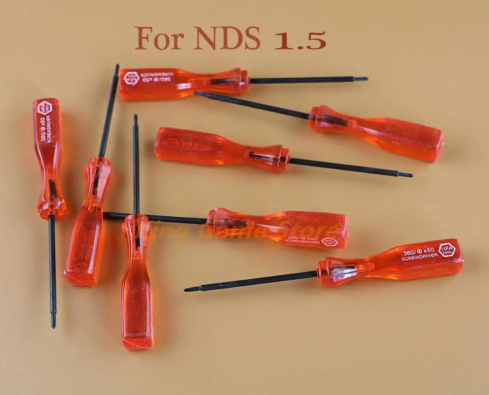 100pcs/lot For Nintendo NDS 1.5mm + Cross screwdriver opening repair Tool For NDS