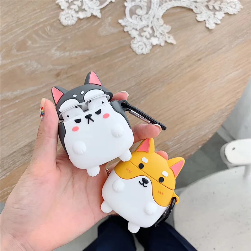 welsh corgi pembroke For AirPods 1 2 earphone case AirPods Pro Case Cute cartoon headphone Cover Protect Wireless Headset cover