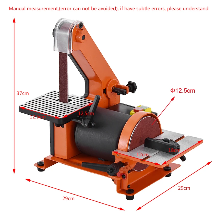 New MM4113 Professional Sanding Belt Machine Vertical Woodworking Metal Belt Sander Sanding Machine 220V 350W 2950r/min 762*25mm