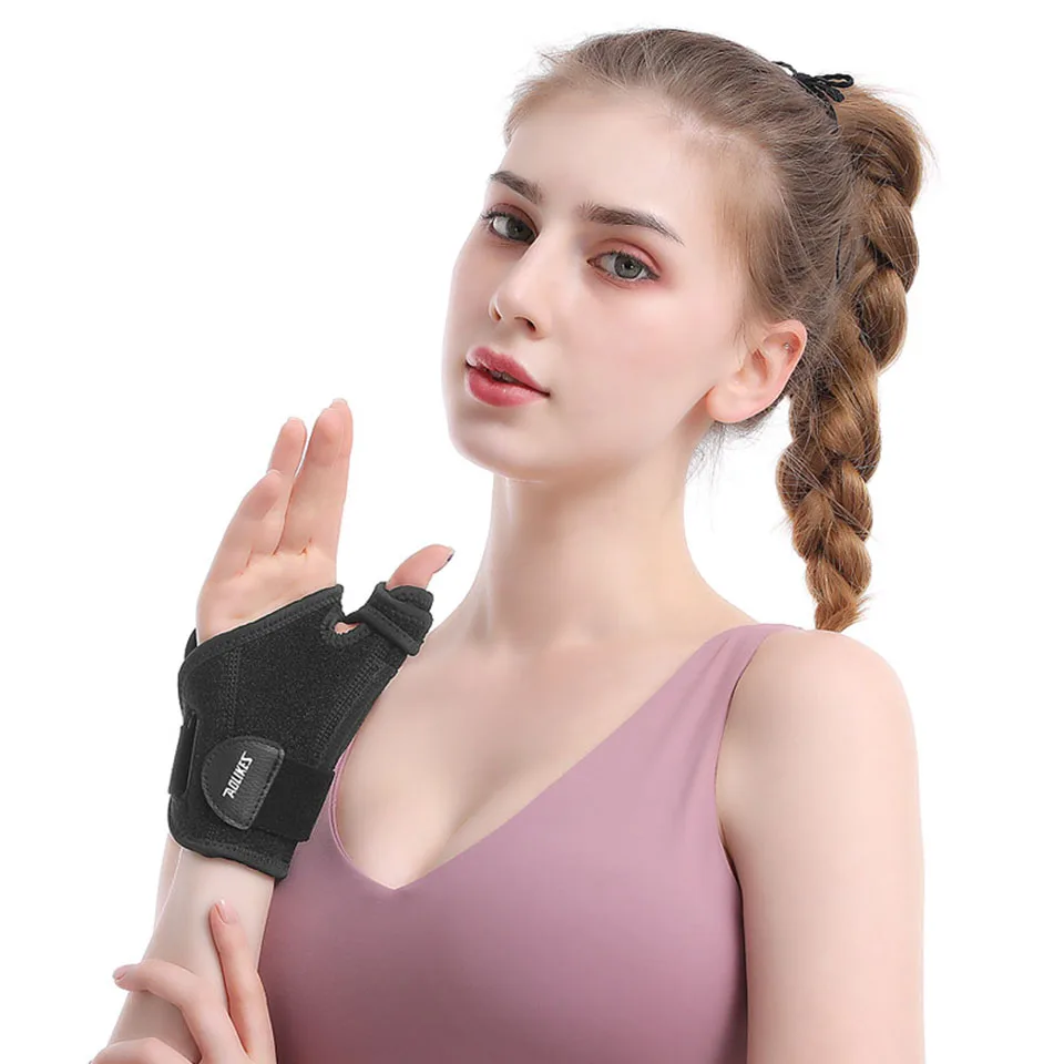 AOLIKES 1PCS Thumb Splint with Wrist Support Brace-Thumb Brace for Carpal Tunnel Pain Relief,Thumb Spica Splint Stabilizer