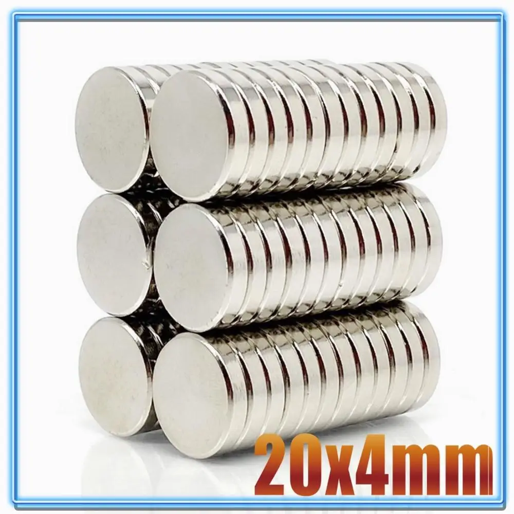 5 ~ 200Pcs N35 Ronde Magneet 20X1 20X2 20X3 20X4 20X5 Neodymium Magneet Permanente Ndfeb Super Sterke Krachtige Magneten 20*3 20*5