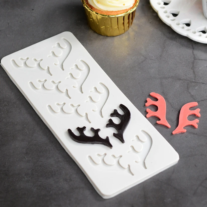 Antlers Silicone Mold Sugarcraft Chocolate Cupcake Baking Mold Fondant Cake Decorating Tools