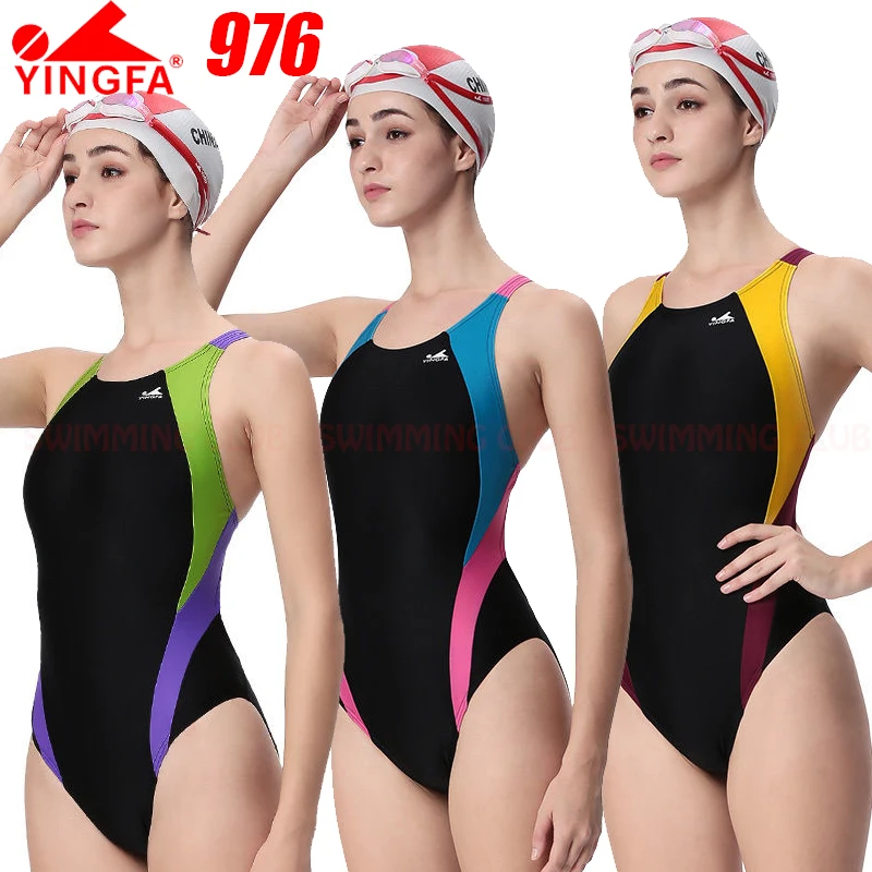 NWT YINGFA 976 WOMEN'S GIRLS COMPETITION TRAINING RACING PROFESSIONAL SWIMWEARS SWIMSUITS ALL SIZE NEW