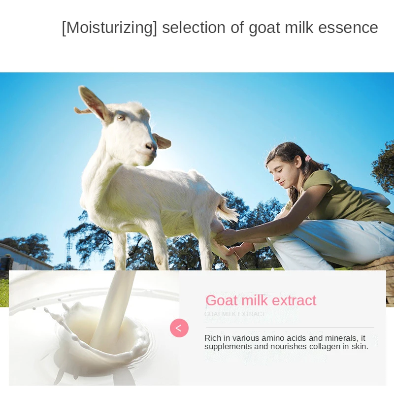 250ML Goat Milk Skin Silky Body Lotion Moisturizing Whitening Cream Improve Rough Dry Skin Deep Nourishment Anti Aging Body Care