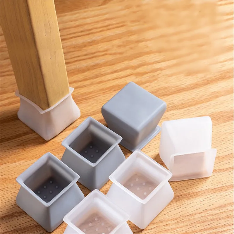 8/16PCS Table Chair Leg Silicone Cap Pad Protection Table Feet Cover Floor Protector Non-slip Table Chair Rubber Feet Pad