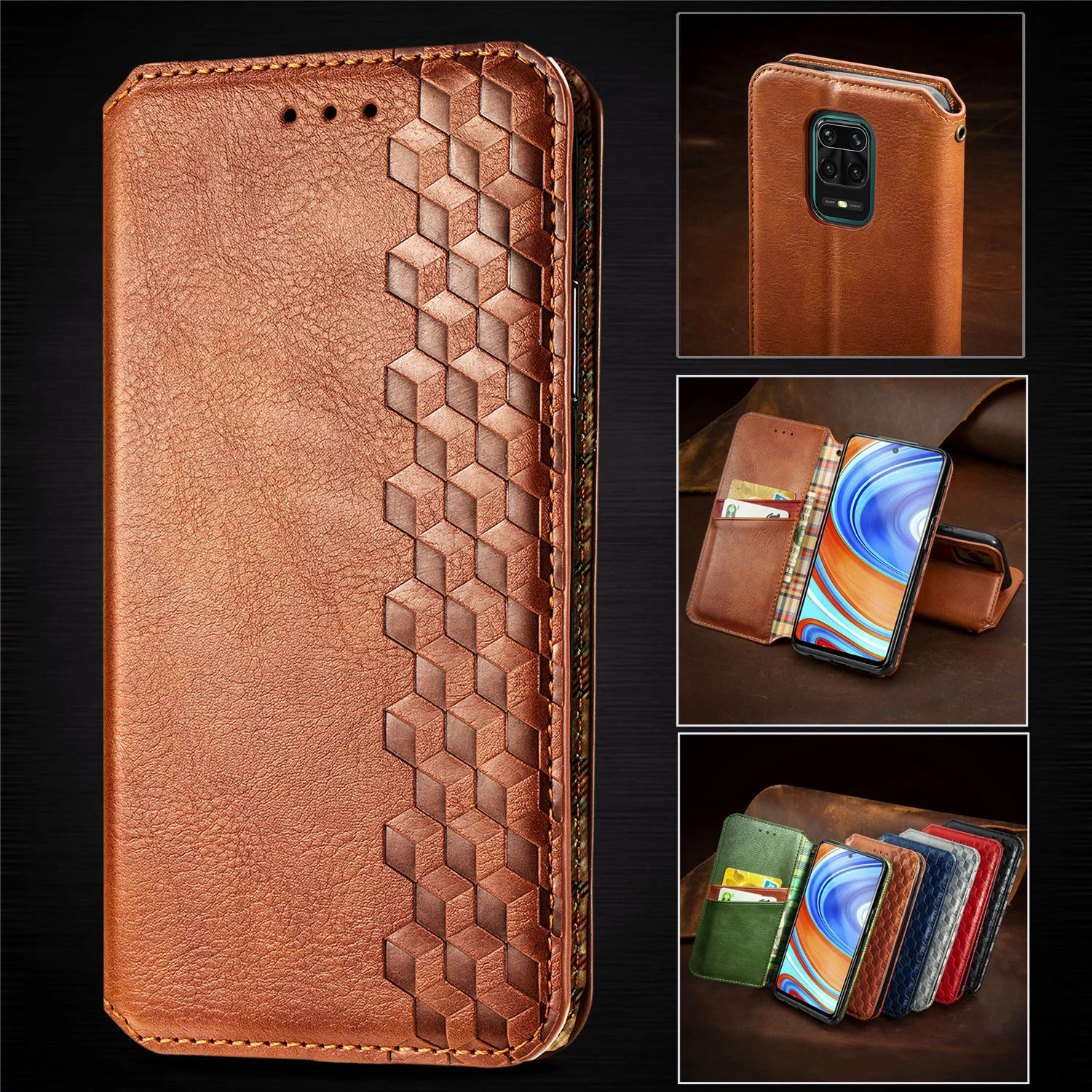 

Flip Leather Case For Xiaomi 10T Pro 11 Lite Poco X3 NFC Magnetic Wallet Cover for Redmi Note 10 9 9S Pro Max 9T 8T 9C 9A Coque