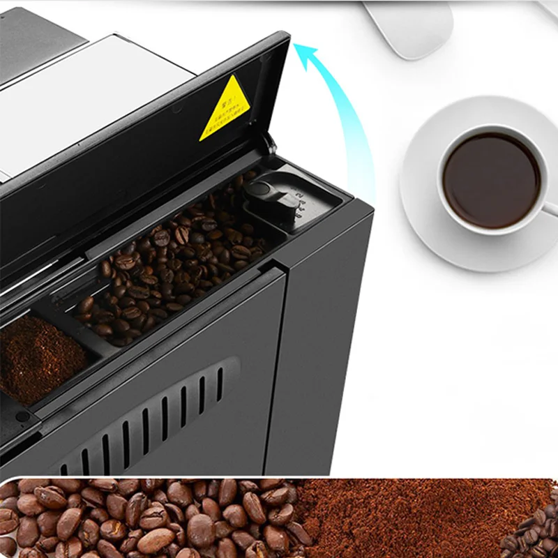 CLT-Q003 smart coffee machine, home automatic pump-type coffee machine 2-in-1 grinding espresso  machine milk foam maker 220v