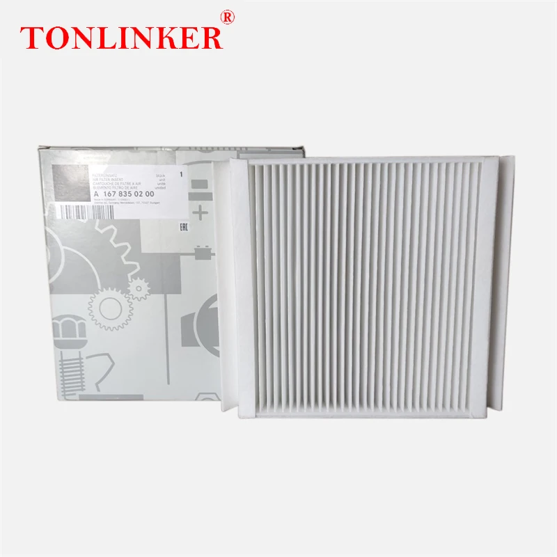 

TONLINKER Cabin Filter A1678350200 For Mercedes Benz W167 C167 2018-2021 GLE 350d 400d 450d GLE53 GLE63 Car External Vent Filter