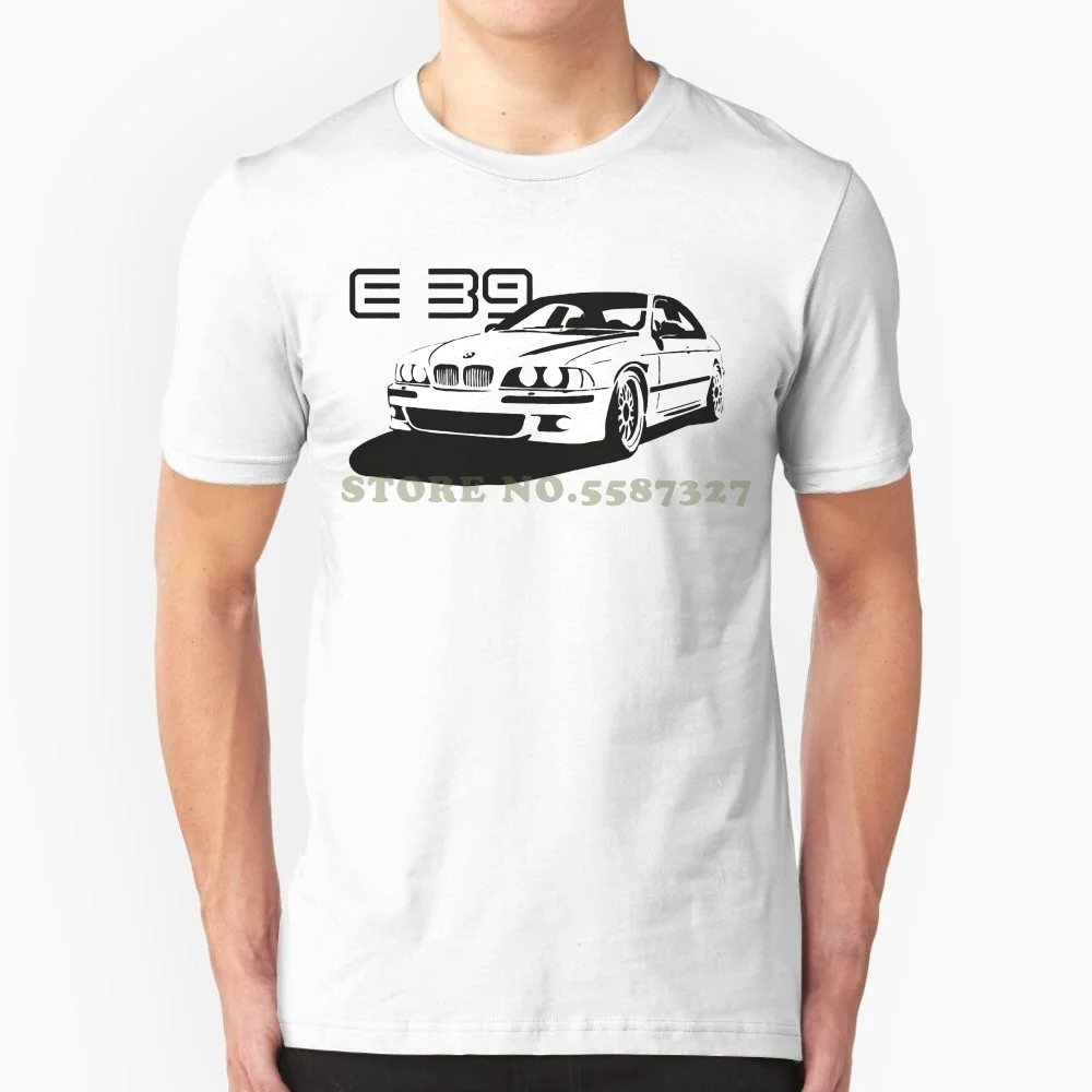 New T Shirt Germany Car Fans E39 Classic M Power M5 Tee 100% Cotton White Custom Print Hot Sale Super Fashion Tee Shirt