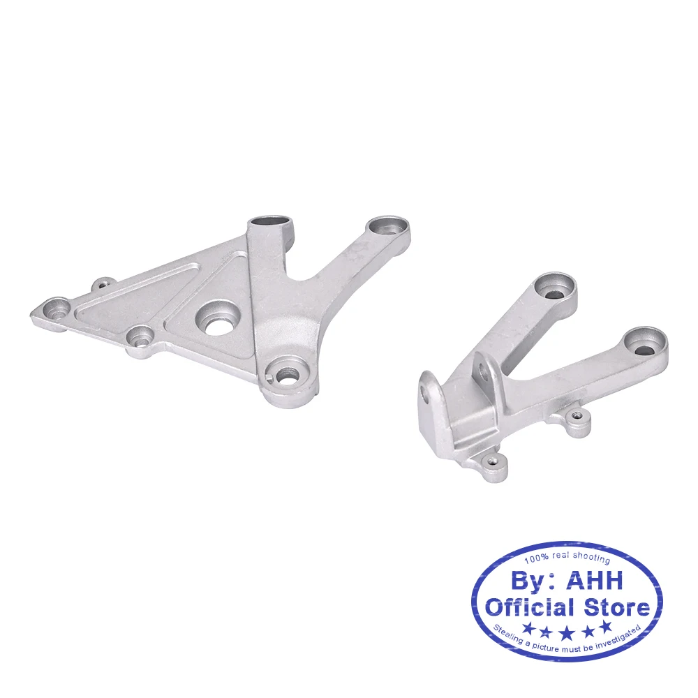 AHH Aluminium Alloy Front Footrests Bracket Kit Foot Rests Assembly For Honda CBR600 F5 2002 2003 2004 2005 2006 CBR600RR 02-06