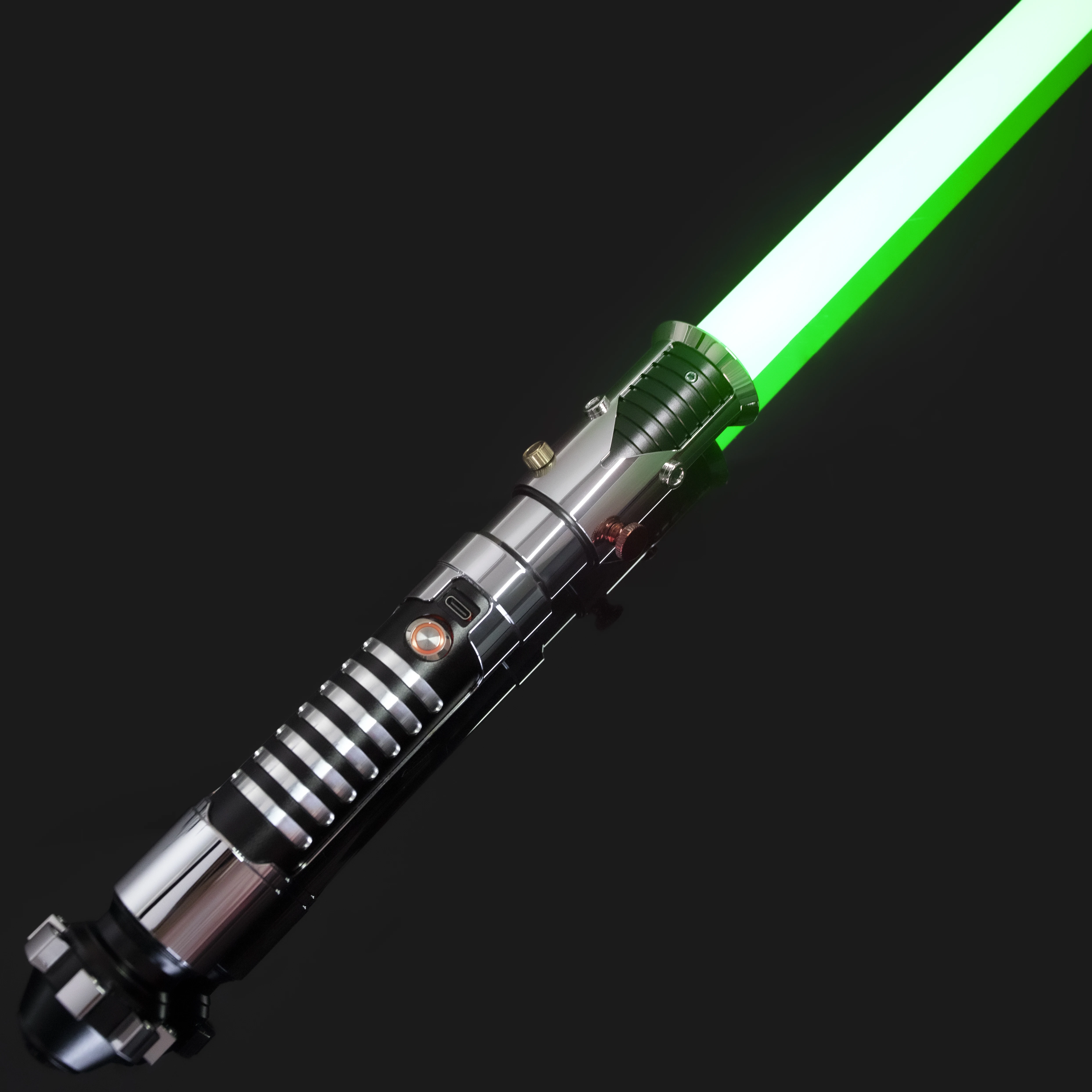 

LGT Lightsaber - Kenobi Inspired Saber Heavy Dueling Infinite Color Changing Sensitive Smooth Swing Xeno pixel Soundboard