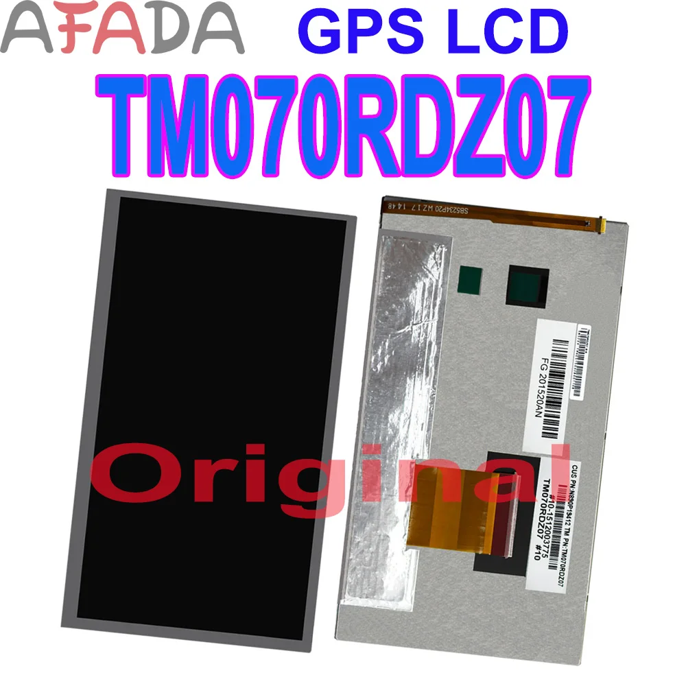 Tianma Layar LCD 7 "Inci Panel Sentuh TM070RDZ07 Digitizer Sentuh untuk Modul LCD Navigasi DVD Mobil 800X480 RGB