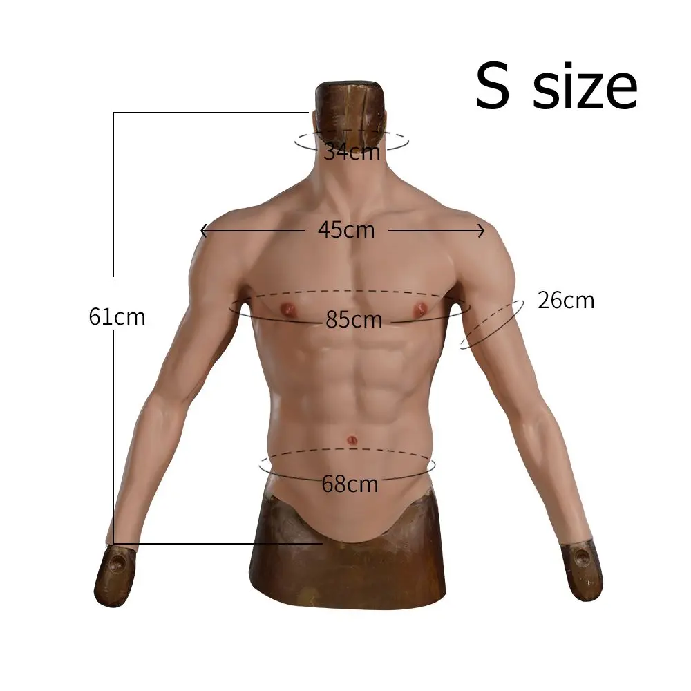 Arm Muscle Suit Simulation Abdominal Silicone Chest For Thin Person Enhance Masculinity Woman to be Man Crossdresser Transgender