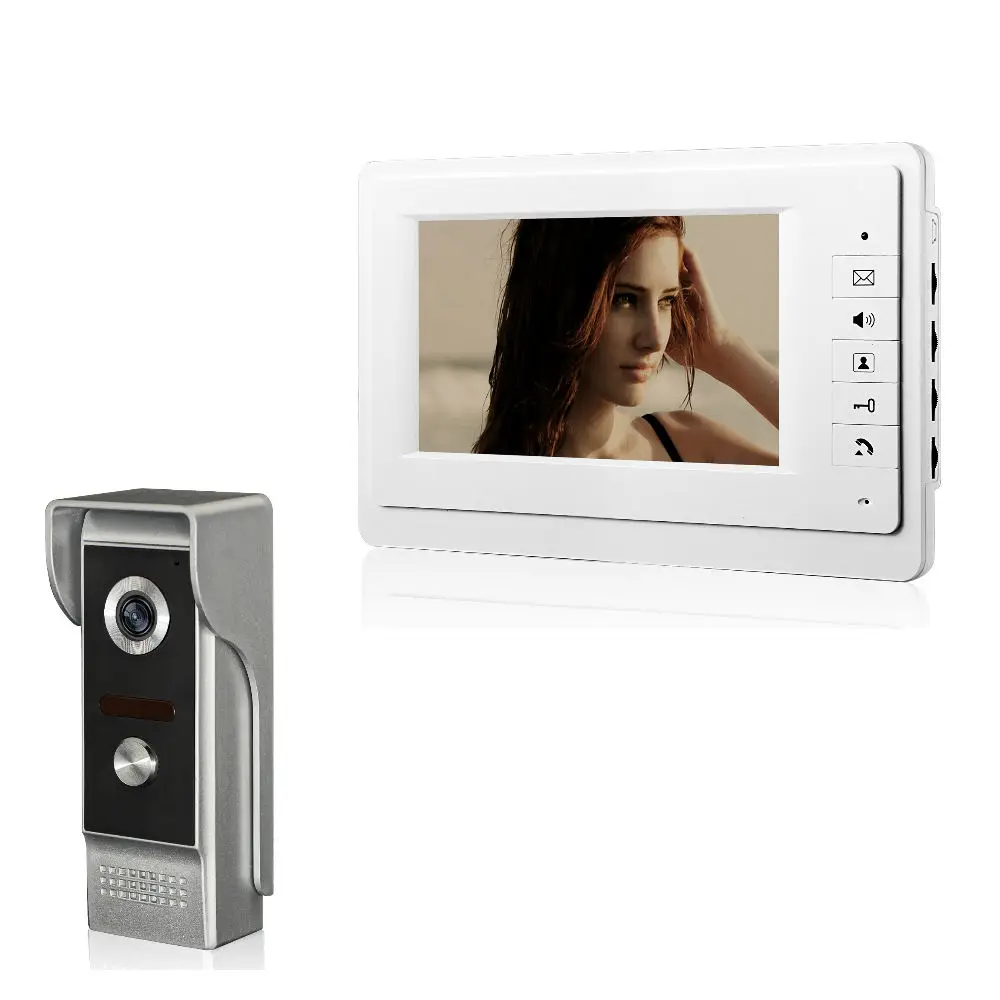 7 Inch 700tvl Hd Video Intercom Kit Voor Huisbeveiliging, Video Deurtelefoon Met Slot, Video Intercom