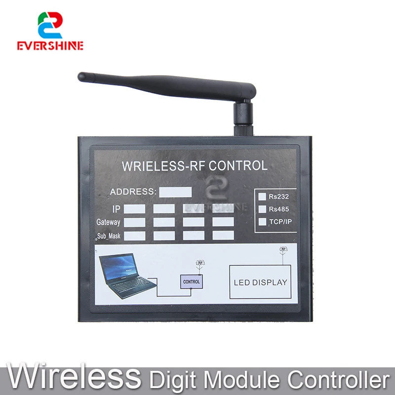 RS232 Wireless Control Card For 7 Segment Digital Number Module LED Gas Station Electronic Fuel Price Sign