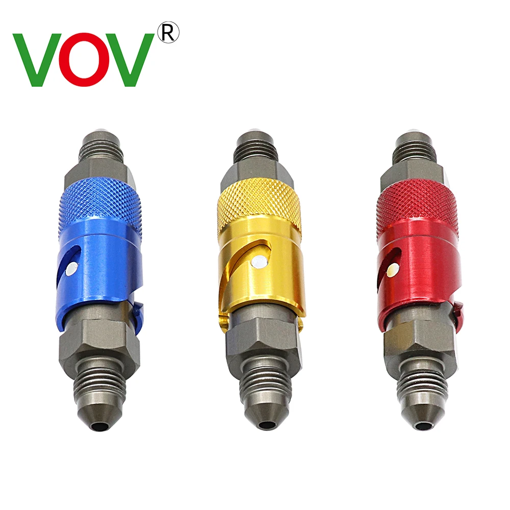 VOV Motorcycle Brake Caliper Quick Removal Cover Disassembly Replace Brake Line Connector AN3 Universal For Honda For Yamaha