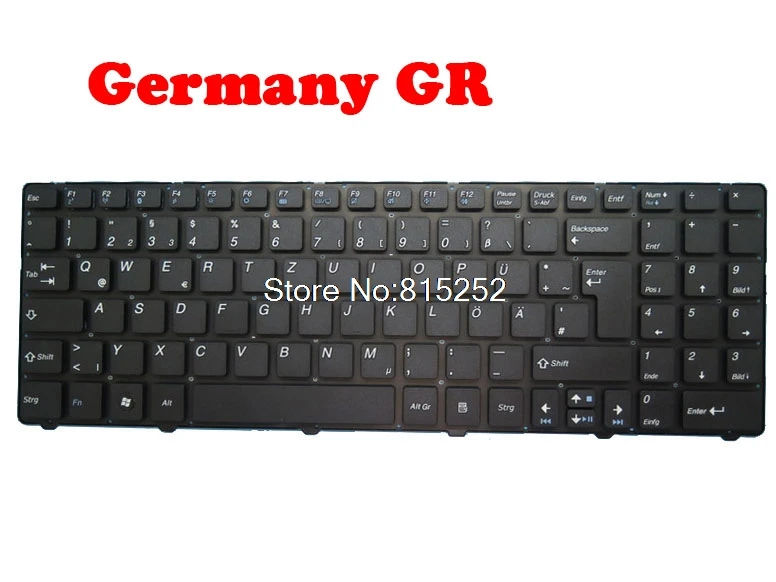 Laptop Keyboard For Pegatron A15 V128862A WIN7 Germany GR New Without Frame