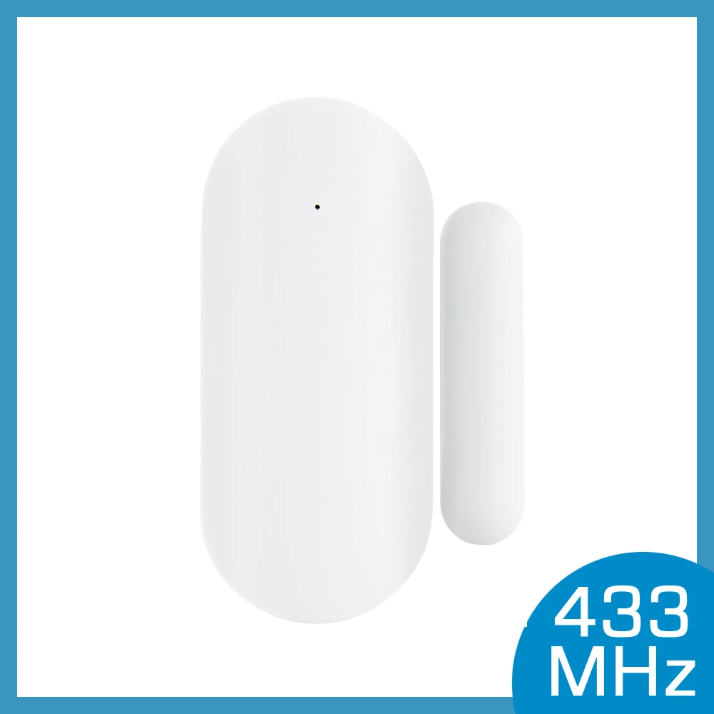 433MHz Door Window Alarm Sensor Wireless Magnetic Switch Contact Detector Signaling for Intruder Security Alarm System